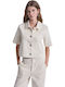 Long Sleeve Women's Shirt Ecru