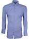 Long Sleeve Striped Blue Shirt