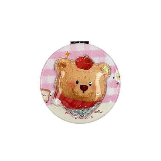 Makeup Mirror Purse Brown