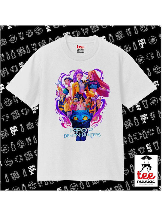 Kpop Demon Hunters Huntrix Κλασικό T-shirt Διπλής Ραφής Χωρίς Πλευρικές Ραφές Λευκο 100% Βαμβάκι Vegan & Oeko-tex Πιστοποιημένο Kpop Demon Hunters Huntrix Κλασικό T-shirt Διπλής Ραφής Χωρίς Πλευρικές Ραφές Λευκο 100% Βαμβάκι Vegan & Oeko-tex Πιστοποιημένο