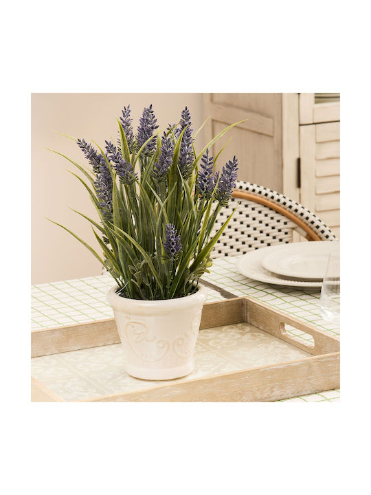 Изкуствено Растение Саксия Ф22x35 A-s Lavender 214054 Пластмасово