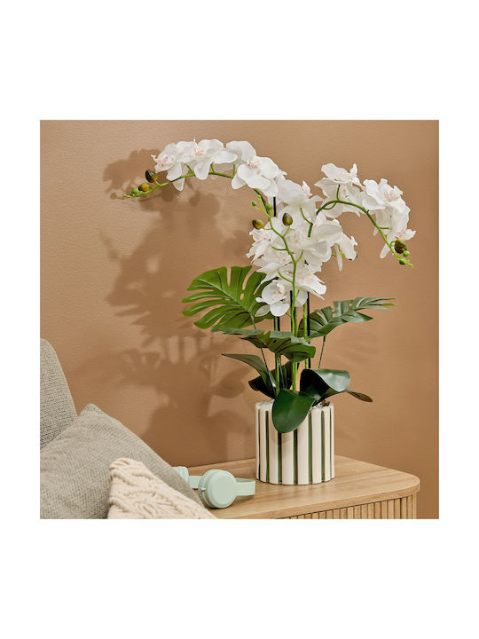 Τεχνητό Λουλούδι Γλάστρα 81εκ A-s Orchid Asia 214107 Κεραμικό