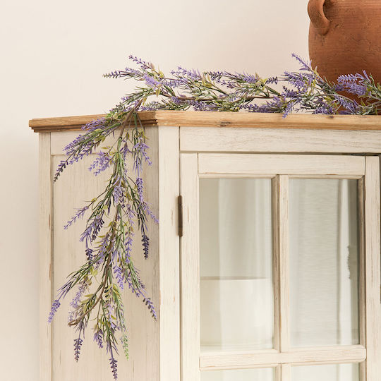 Artificial Hanging Plant Garland 180cm A-s Lavender 214110 Plastic