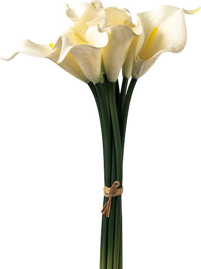 Artificial Lily Pvc White Bouquet 35cm Artificial Lily Pvc White Bouquet 35cm