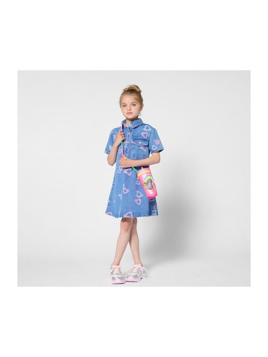 Billieblush Girls Dress Short Sleeve Denim Billieblush Girls Dress Short Sleeve Denim