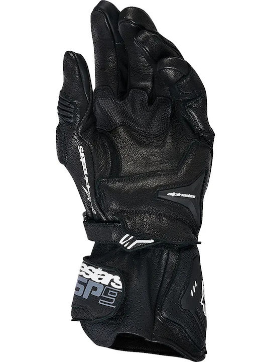 Alpinestars SP-9 Sommerzeit Herren Motorradhandschuhe Leder Schwarz/Weiß