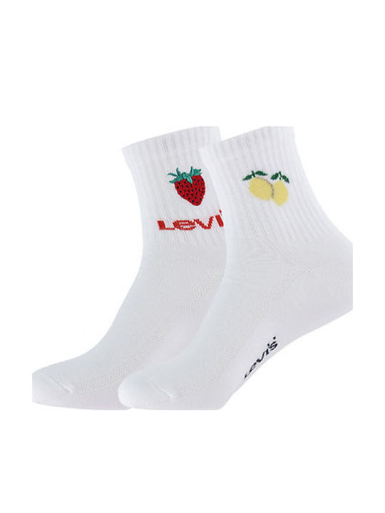 Levi's Дамски Чорапи Бели 2Pack