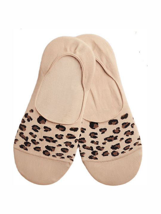 ME-WE Sous Bas Γυναικείες Κάλτσες Beige 2Pack