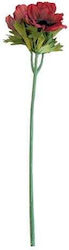 EDG Dekorative Künstliche Anemone Zweigstelle 3 Blüten 46 Cm