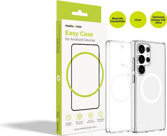 Mobile Origin Back Cover Πλαστικό / Σιλικόνης 1.5mm Διάφανο (Galaxy S26 Ultra)
