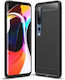 NetOne Carbon Back Cover Σιλικόνης Μαύρο (Xiaomi Mi 10 / Mi 10 ProOnePlus 10 Pro)