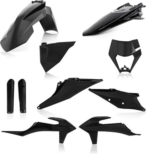Acerbis Set Plastic Motorcycle Parts Black