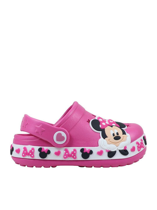 Minnie Kids Anatomic Clogs Beach Shoes Fuchsia