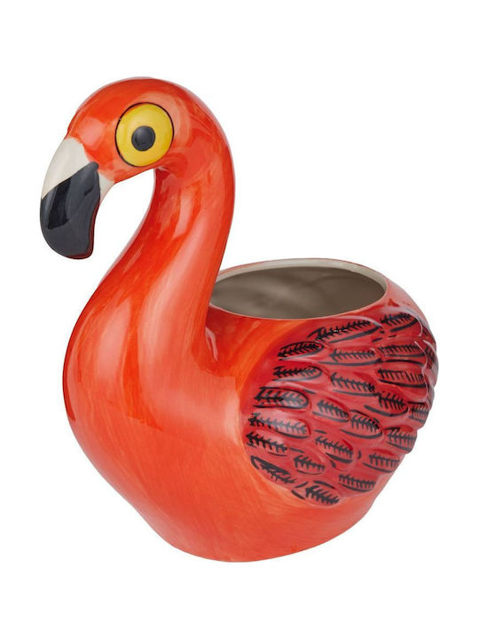 Butlers Flamingo Pflanzentopf Keramik Orange 16cm