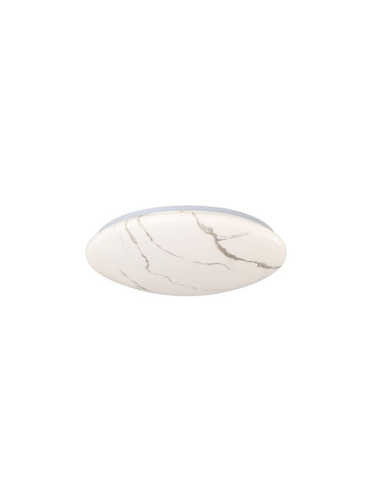 Sun Light Ceiling Light White with Integrated LED from Ceramic Material and Remote Control