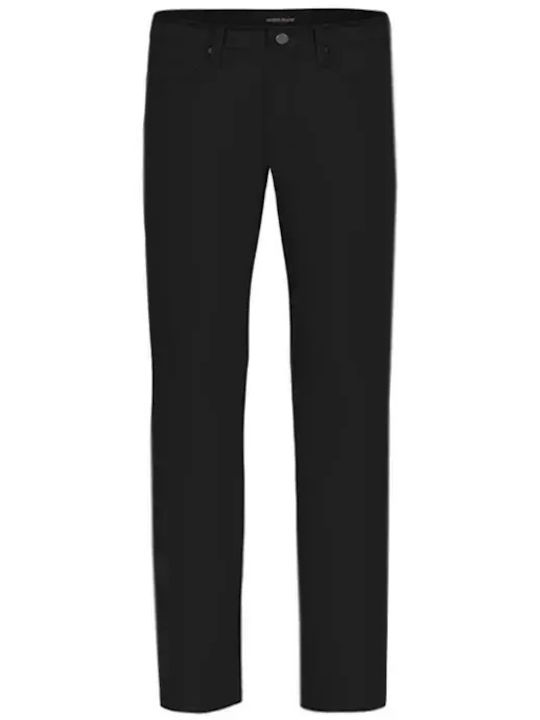 Pantaloni De Blugi Pentru Bărbați Elastic Slim Tapered Fit Negru