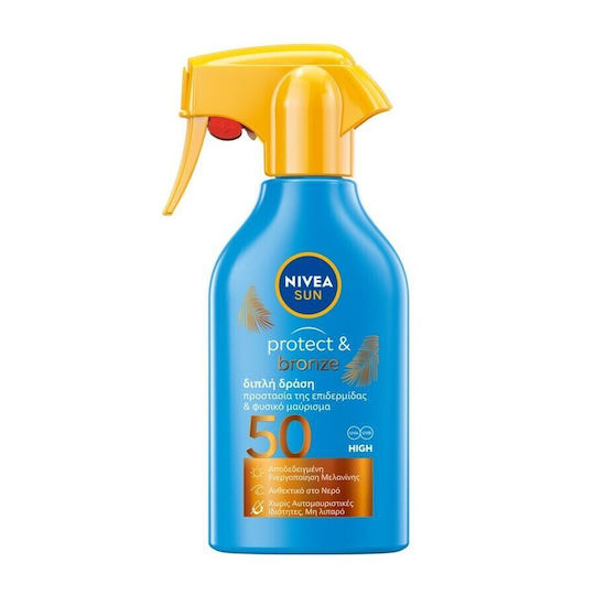 Nivea Sun Protect & Bronze Sunscreen Body Milk SPF50 in Spray 250ml