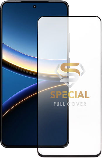 Idol 1991 0.25mm Full Glue Tempered Glass Μαύρο (Poco F7 Pro)