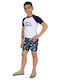 Waves Kids Swimwear Set White