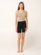 Sleeveless Beige Taupe Women's T-Shirt