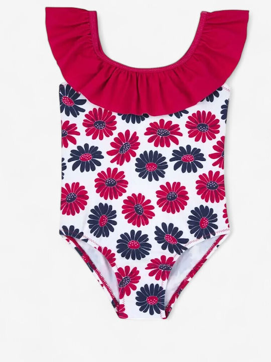 Chicco Παιδικό Μαγιό Ολόσωμο White/red