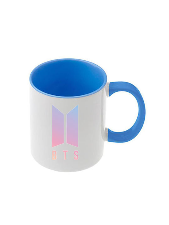 Κούπα Kpop Bts Γαλάζια Λαβή Εσωτερικό