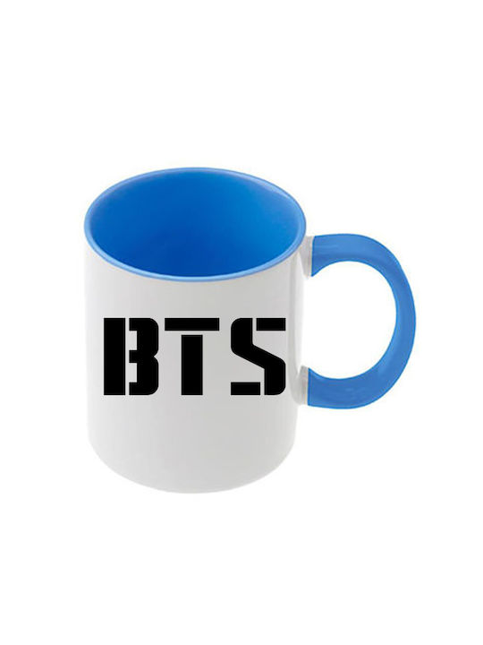 Κούπα Kpop Bts Γαλάζια Λαβή Εσωτερικό