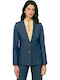 Forel Damen Tailliertes Blazer Blau
