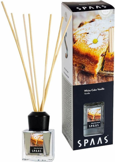 Raumdüfte Sticks Spaas Parfüm Weißer Kuchen Vanille Kapazität 50ml
