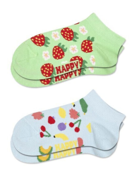 Happy Socks Παιδικά Σοσόνια Happy Socks Πρασινο 2 Ζευγάρια