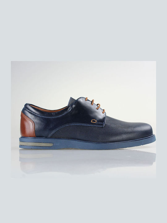 Northway Δερμάτινα Ανδρικά Casual Παπούτσια Μπλε