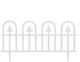 Garden Fence 60x31 Cm 4 Segments Connectable White Pvc