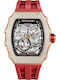 Tsar Bomba Men's Watch 43mm Automatic with Red Rubber Strap