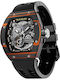 Tsar Bomba Men's Watch 45mm Automatic with Black Rubber Strap