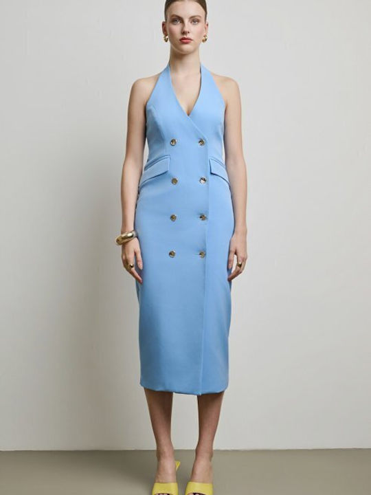Desiree Midi Evening Dress Light Blue 08.44015 | Skroutz.mt