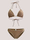 Set Bikini Triunghi Push Up & Brazilia Bronz