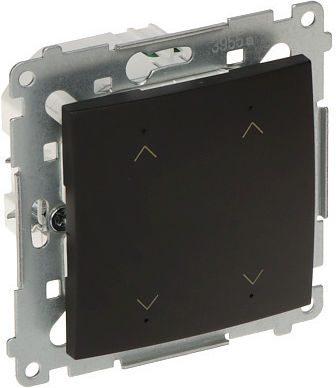 Kontakt-Simon Recessed Wall Switch Two-Way Black