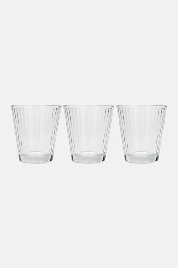 Excellent Houseware Σετ Ποτήρια από Γυαλί 220ml 3τμχ