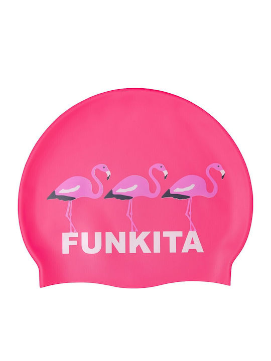 Funkita Silicone Swimming Cap Flaming Go Gos Pink