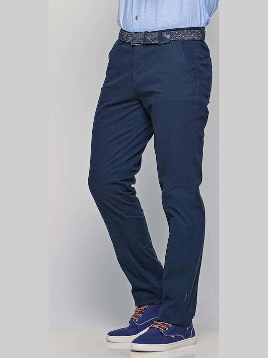 Lexton Παντελόνι Chino Ελαστικό Μπλε