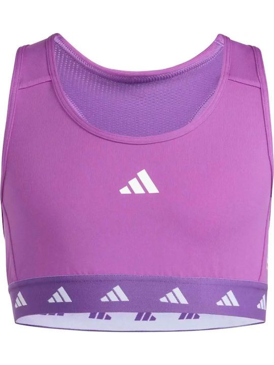 adidas Techfit Kids Training Bra Purple