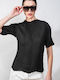 Damen Bluse mit 3/4 Ärmel Schwarze