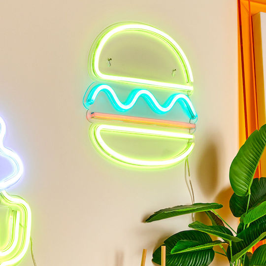Neon Decorative Table Lamp Burger LED