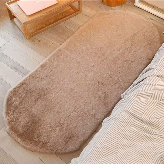 SpitiBazaar Covor Coridor Din Blană Bej 60x180cm