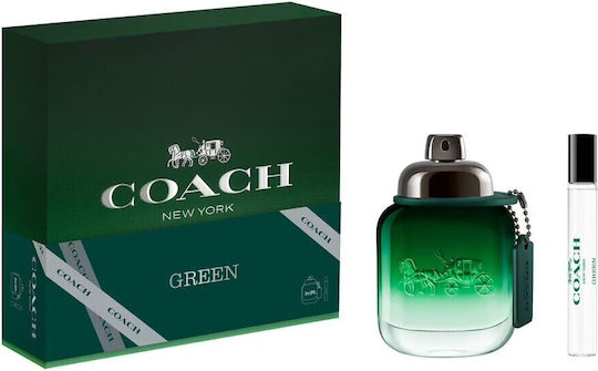 Coach Set De Parfumuri Verde Eau De Toilette Pentru Bărbați 100 Ml + Verde Eau De Toilette Pentru Bărbați 10 Ml