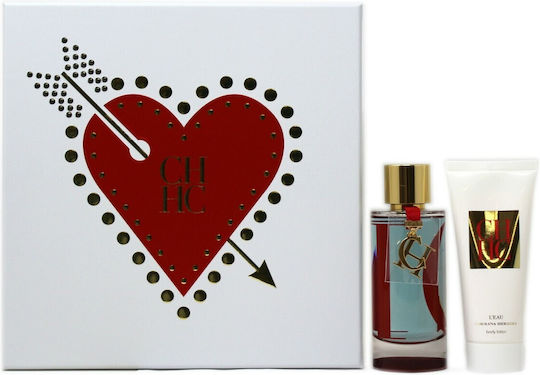 Carolina Herrera Set L'eau Eau De Toilette Women 100 Ml + L'eau Body Lotion Body 100 Ml