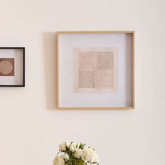 Axel Wall Photo Frame Wooden with Beige Frame