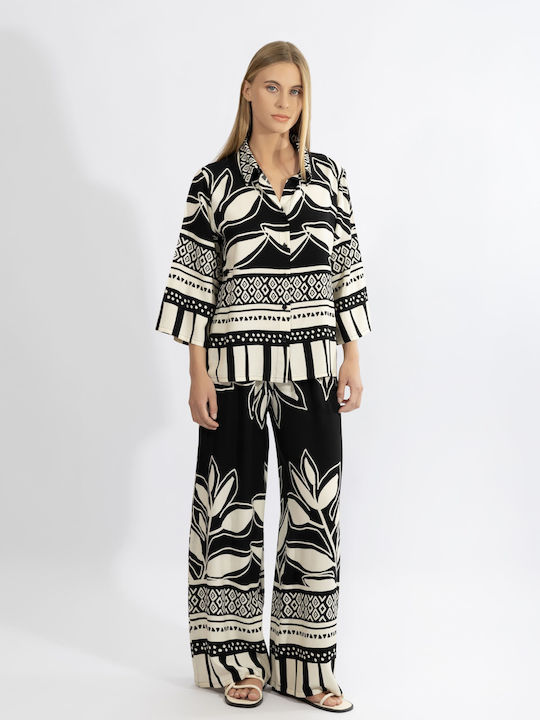 Harmony Summer Women's Pyjama Set Black