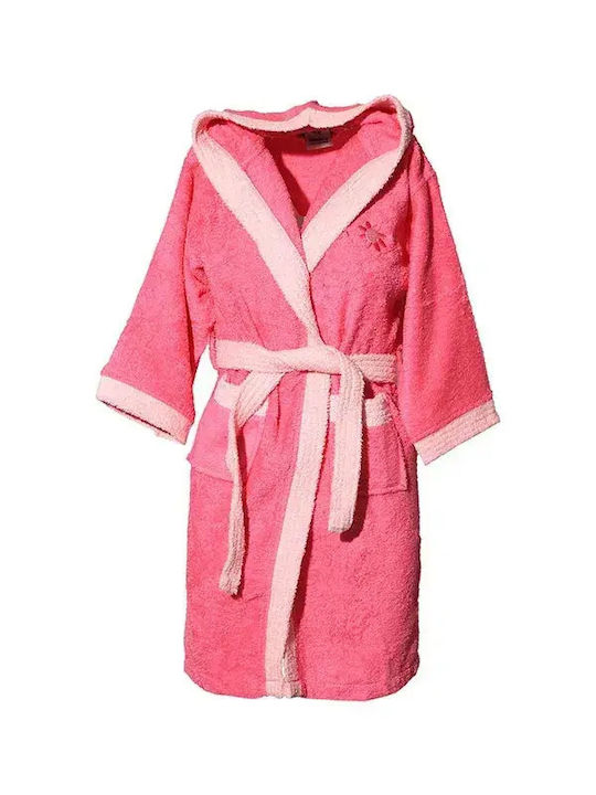 Sunshine Παιδικό Μπουρνούζι 137 Φουξια με Κουκούλα