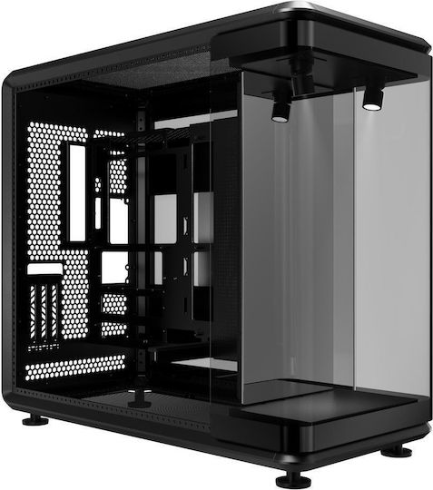 CoolerMaster Master MasterFrame 360 Gaming Midi Tower Κουτί Υπολογιστή με Πλαϊνό Παράθυρο Μαύρο